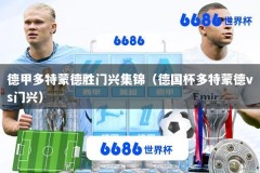 德甲多特蒙德胜门兴集锦（德国杯多特蒙德vs门兴）