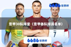 意甲30队球星（意甲各队球员名单）