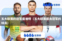 五大联赛的冠军是谁呀（五大联赛都有冠军的球员）