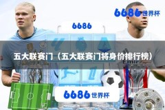 五大联赛门（五大联赛门将身价排行榜）