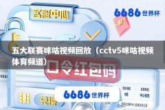 五大联赛咪咕视频回放（cctv5咪咕视频体育频道）