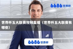 世界杯五大联赛视频直播（世界杯五大联赛有哪些）